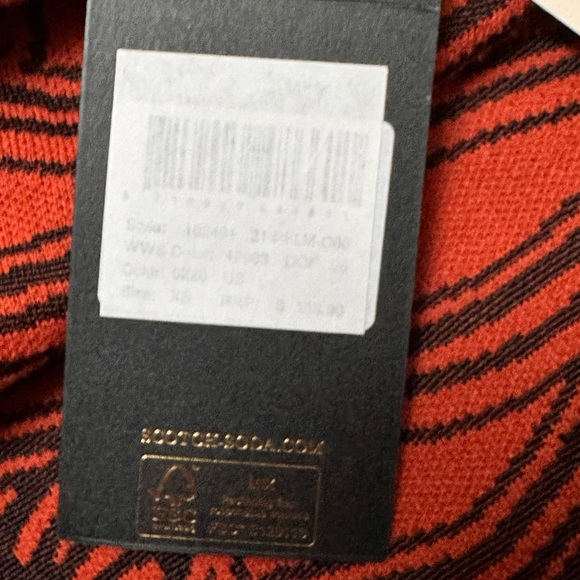 Scotch and Soda Anthropologie Rust Flame Sweater XS New Without Tags - Picture 8 of 16